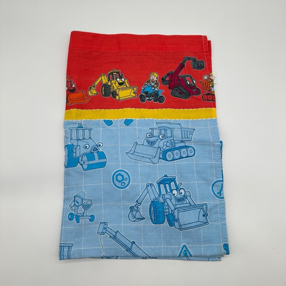 Y2K Bob the Builder 2007 Flat Sheet Only Twin‎ SZ Character AOP Nostalgia